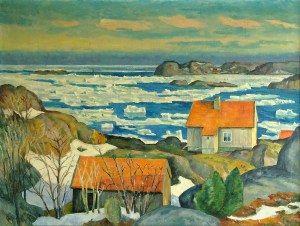 Tenneviga, malt av Christofer Aarsnes